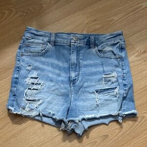 curvy high rise shorties Women Shorts